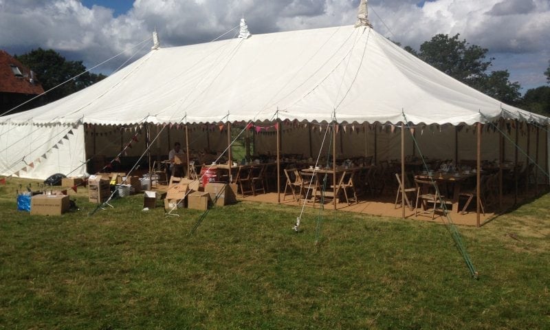 Traditional Marquee External Sides Open